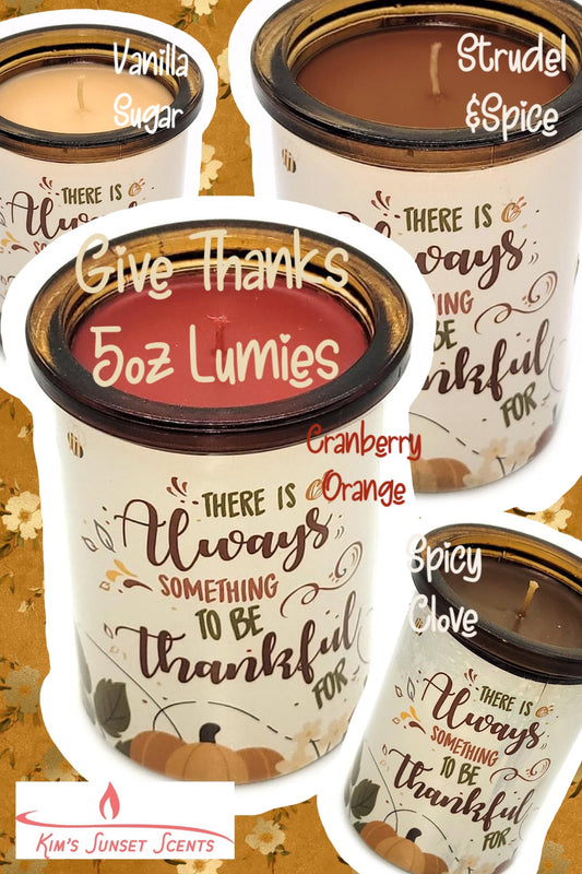 Give Thanks 5oz mini lumies $5