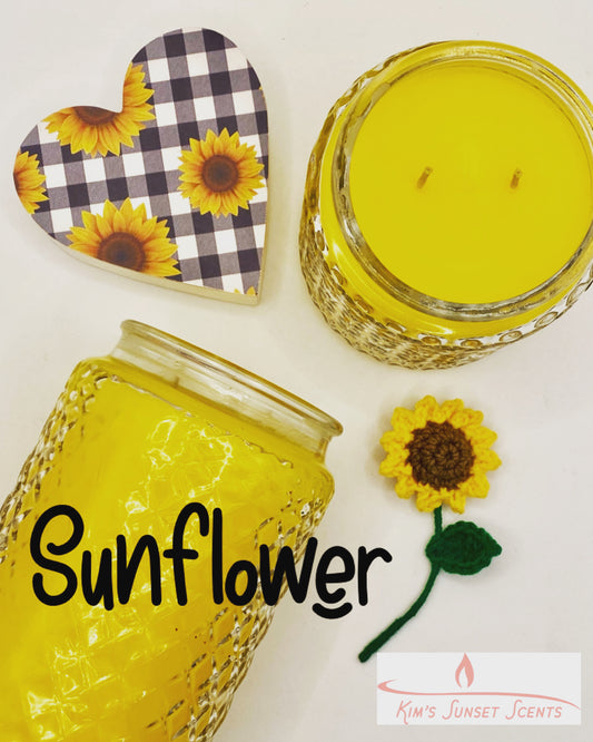 ON SALE Sunflower Candle