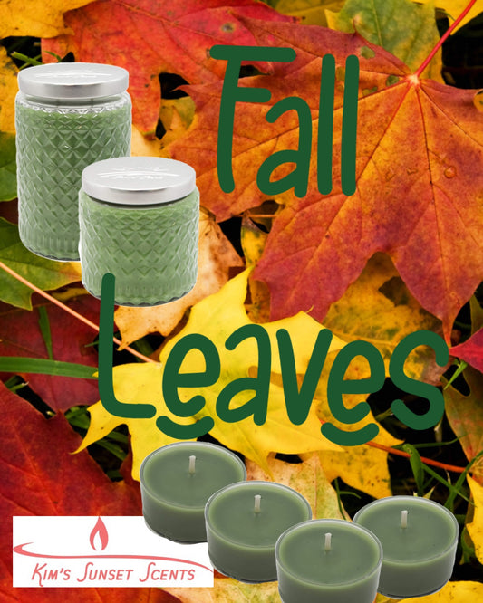 ON SALE Fall Leaves Candle