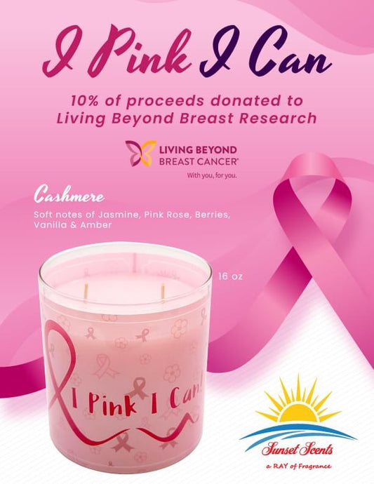 $15 LAST Cashmere Breast Cancer Awarness Candle